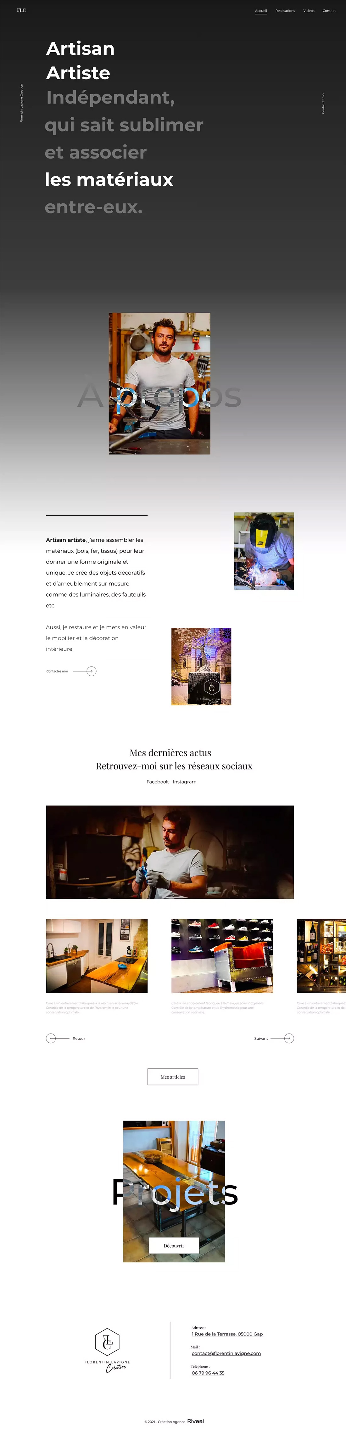 Web design sur mesure Florentin Lavigne Création