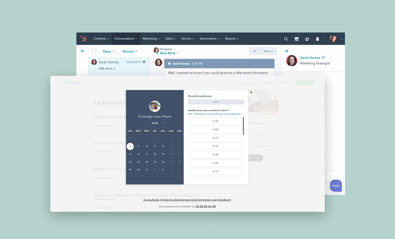 Le CRM hubspot pour Peyo santé
